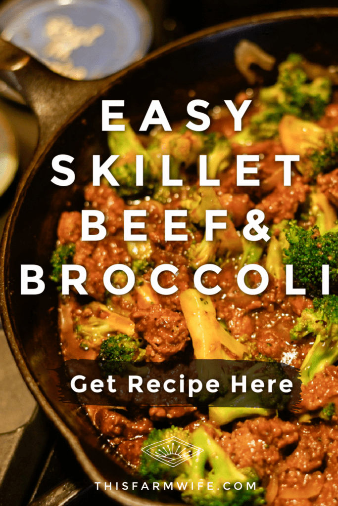easy skillet beef broccoli recipe
